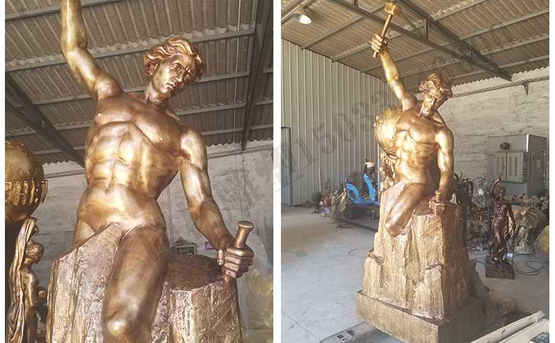 雕刻自我人物雕塑，銅雕刻自我雕塑，自我雕刻人物銅雕塑