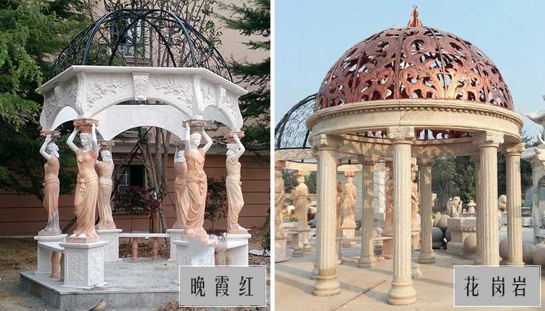 歐式景觀涼亭，大理石涼亭，石雕景觀涼亭